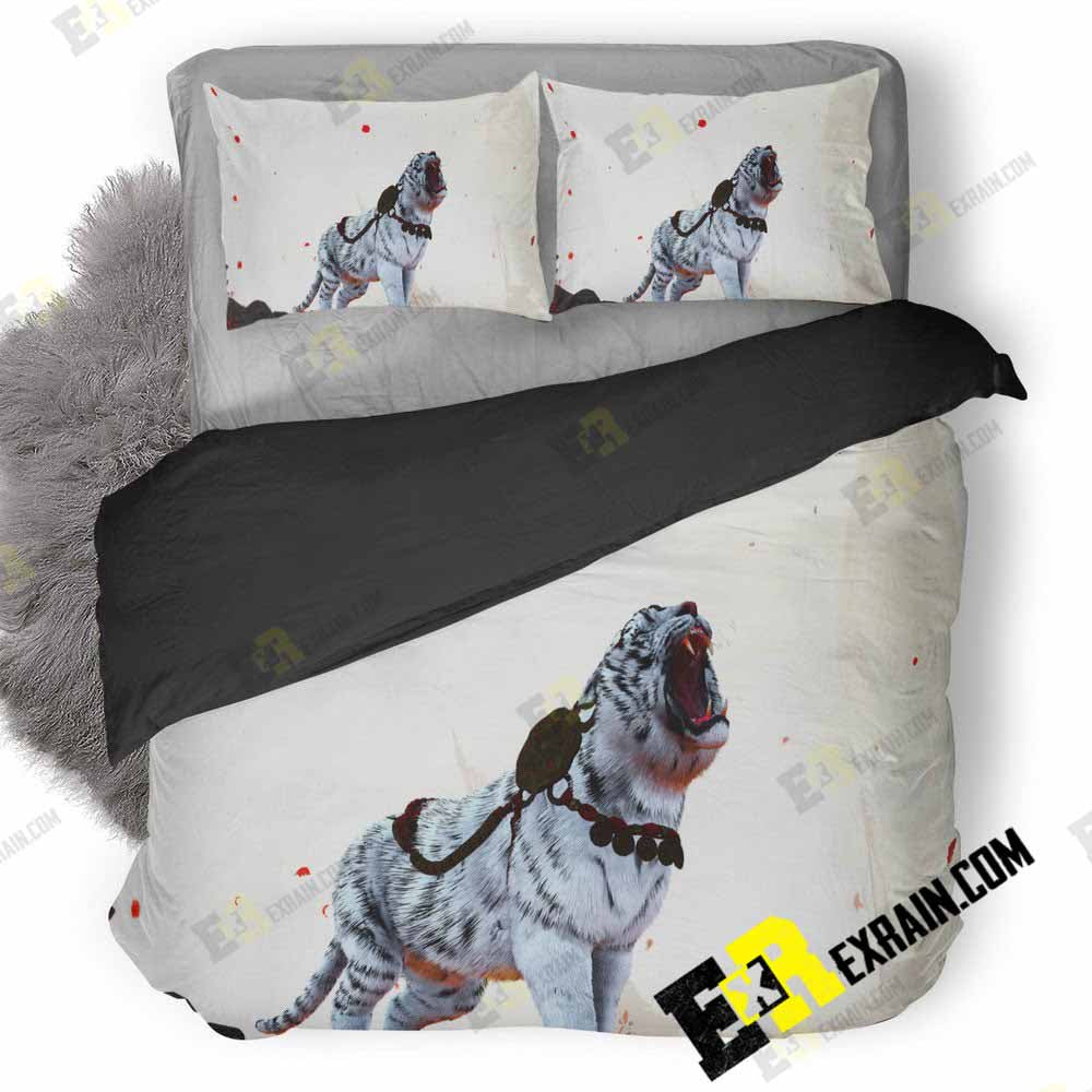 Far Cry White Tiger Artwork Pic 3D Customized Bedding Sets Duvet Cover Set Bedset Bedroom Set Bedlinen