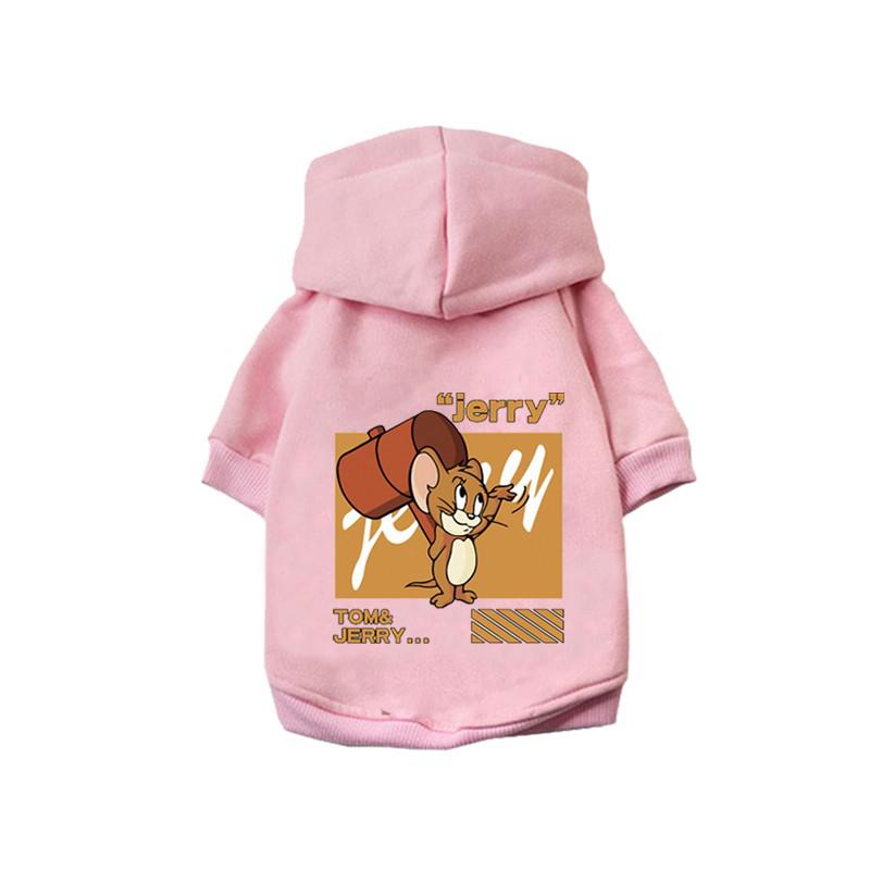 Cute Cartoon Cat Dogs Hoodie Fleece Winter Pet Dog Clothes Coats Puppy Pullover For Small Medium Chihuahua Clothing Ropa Perro alx