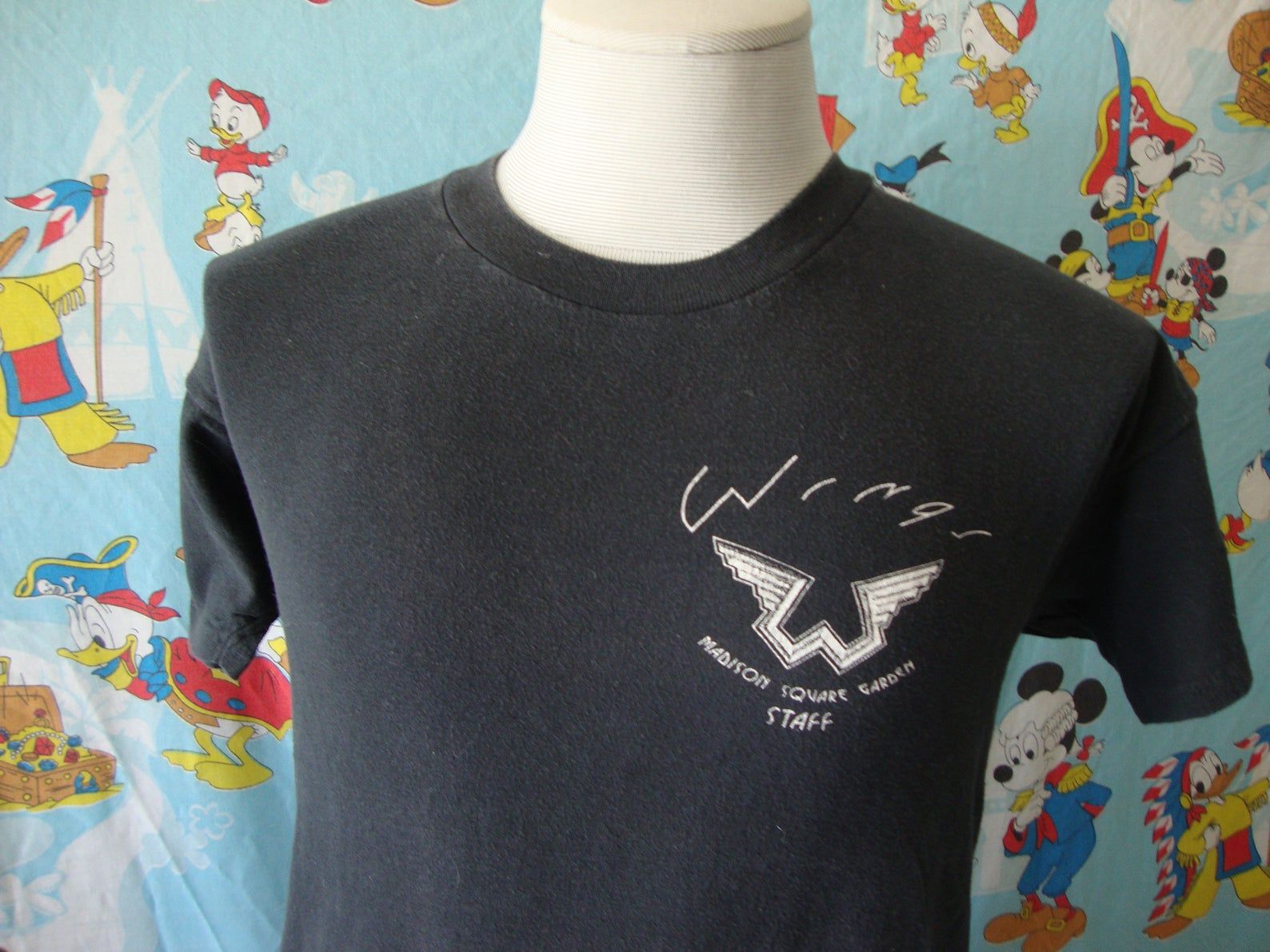 Vintage 70’S Wings Over America Paul Mccartney 1976 Tour Concert Madison Square Garden Staff T Shirt M