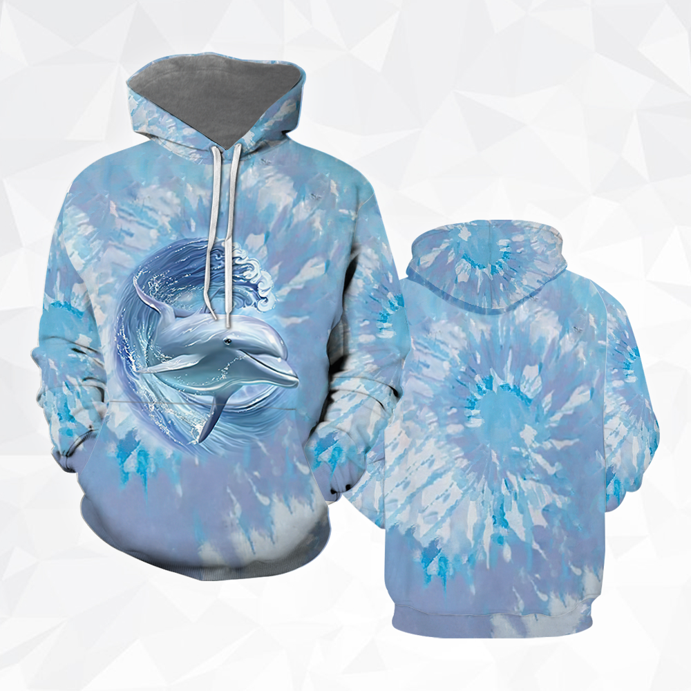 Dolphin Tie Dye All Over Print – For Men And Women