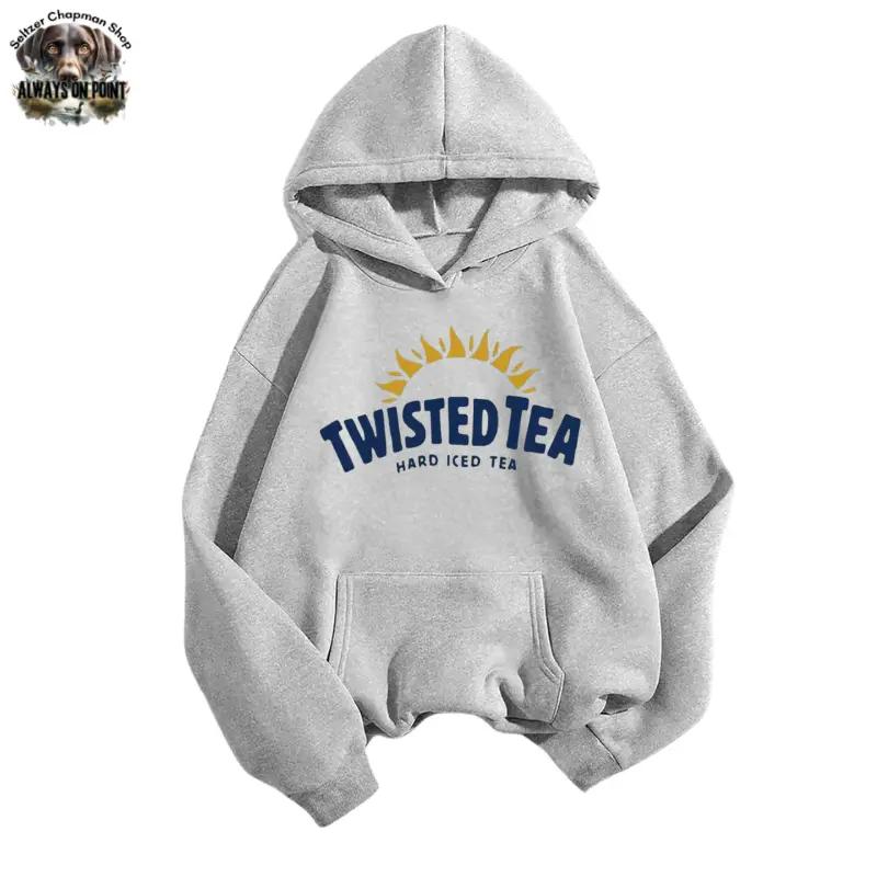 Twisted Tea Hoodie – Hard Iced Tea Logo Design – Cozy Unisex Hoodie for Casual Wear – For Men And Women – Team BDK Menswear Sweatshirts Tops Pullover Long Sleeve