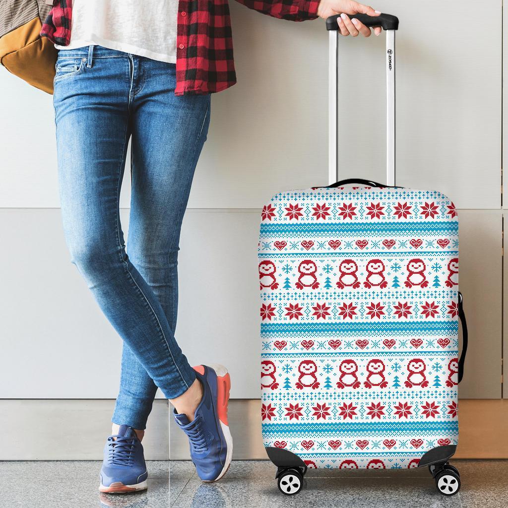 Penguin Sweater Printed Pattern Cabin Suitcases