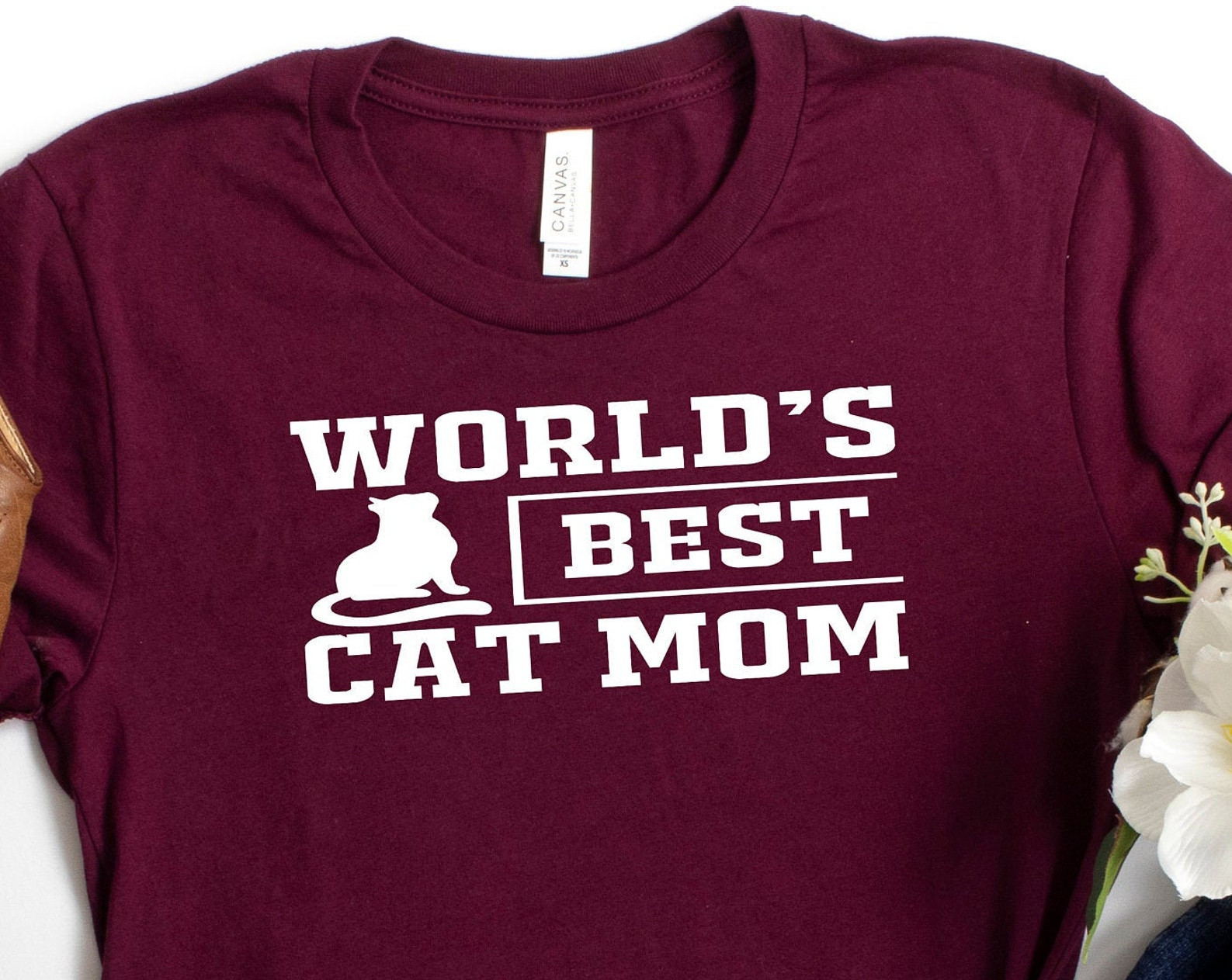 Worlds Best Cat Mom Shirt Funny Shirt Kitten Shirt Cat Shirt Funny Pet Shirt Funny Cat Shirt Gift For Mom   Cat Mama Shirt