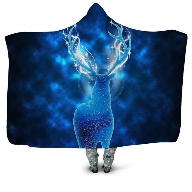 Galaxy Deer Blanket Hoodie Corethermax