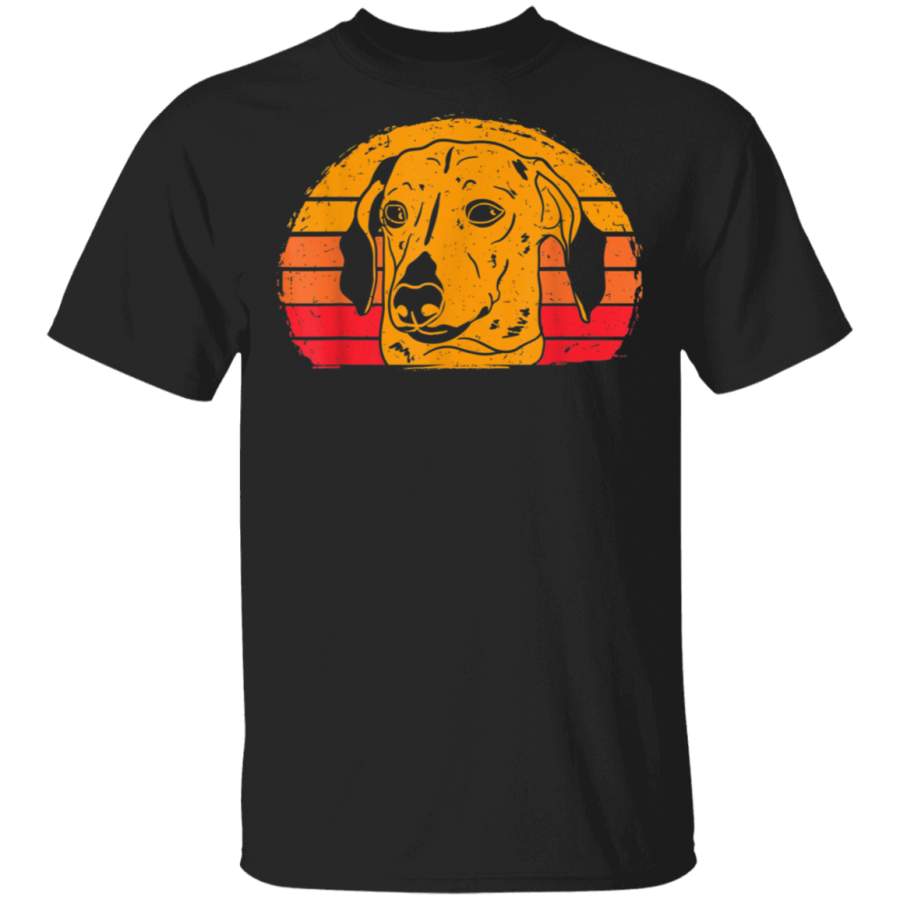 Dachshund Dog Lover Retro Vintage Distressed Gift TShirt