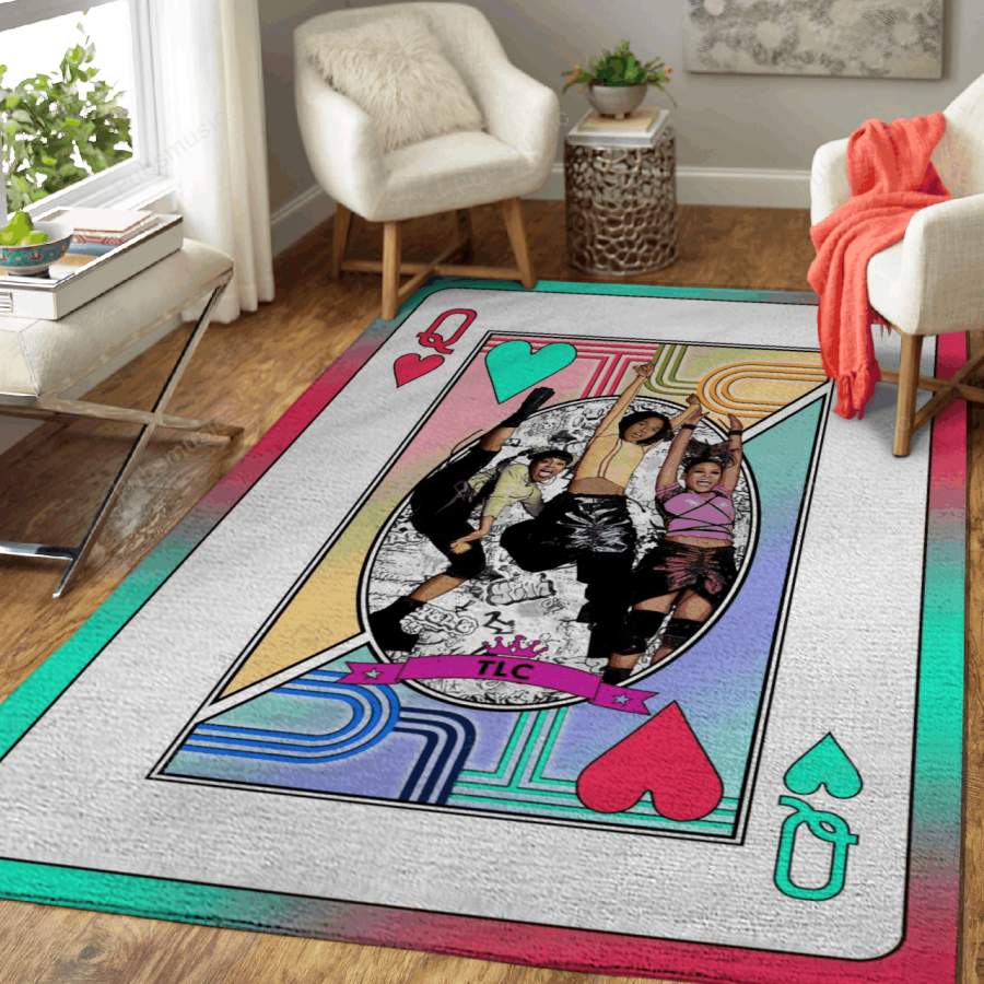 Queen TLC – Queens Of Music Art For Fans Area Rug Living Room Carpet Floor Decor