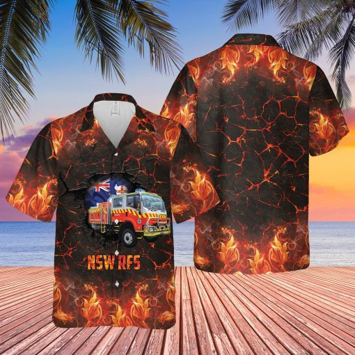 Fire Truck Hawaii Shirt Unisex Adult Ha38230