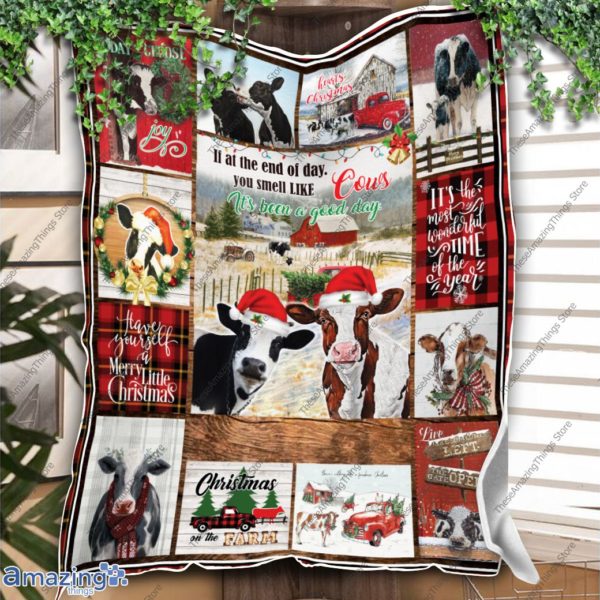 Cow Lovers Blanket, If At The End Of Day, You Smell Like Cows, It’S Been A Good Day Blanket