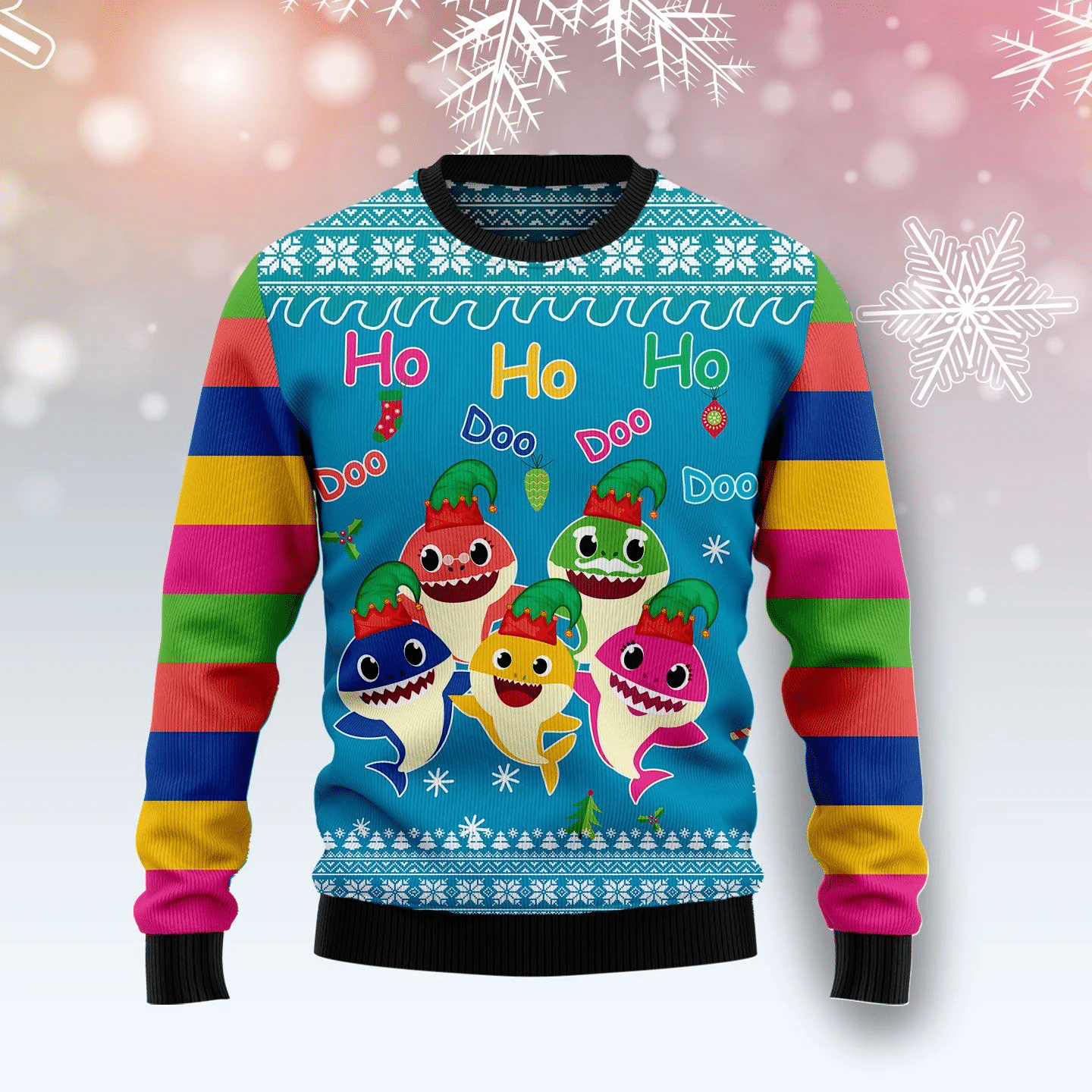 Shark Doo Doo Doo Ugly Christmas Sweater | For Men & Women | Adult | Us4742