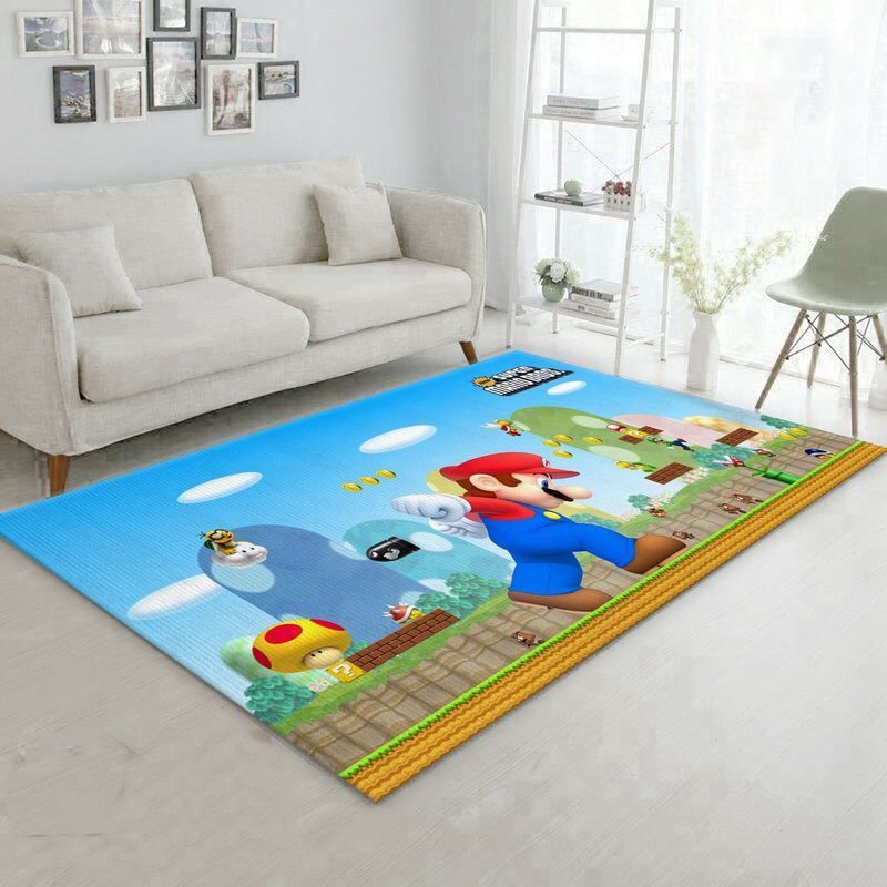 Super Mario 8 Area Rug Living Room And Bed Room Rug Gift Us Decor