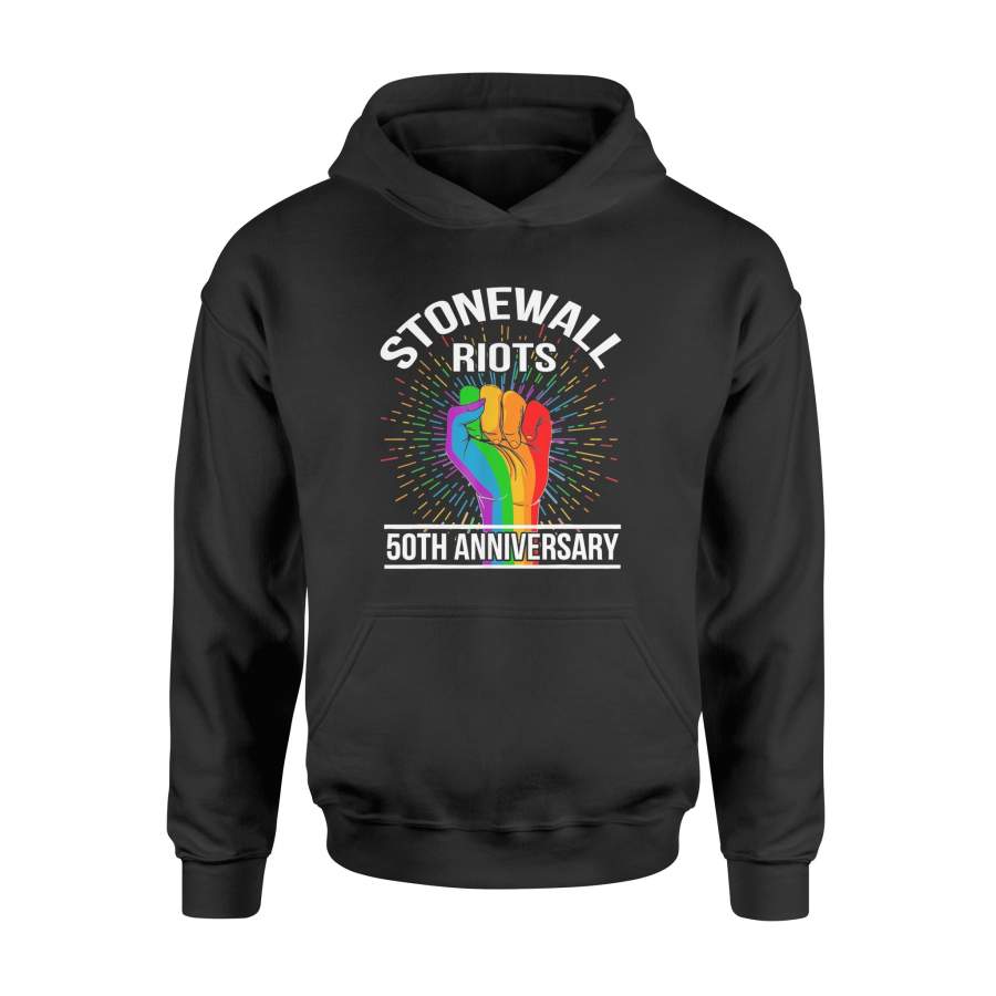 50th Anniversary Stonewall Riots Anniversary Rainbow T Shirt – Standard Hoodie