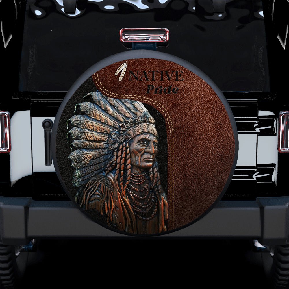 Native American, Native Tribe Pride Jeep Car Spare Tire Cover Gift For Campers