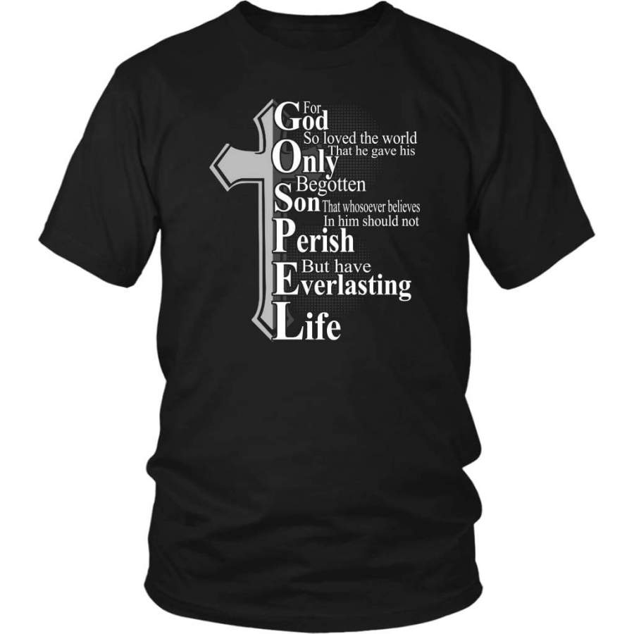 John 3:16 For God so loved the world t-shirt