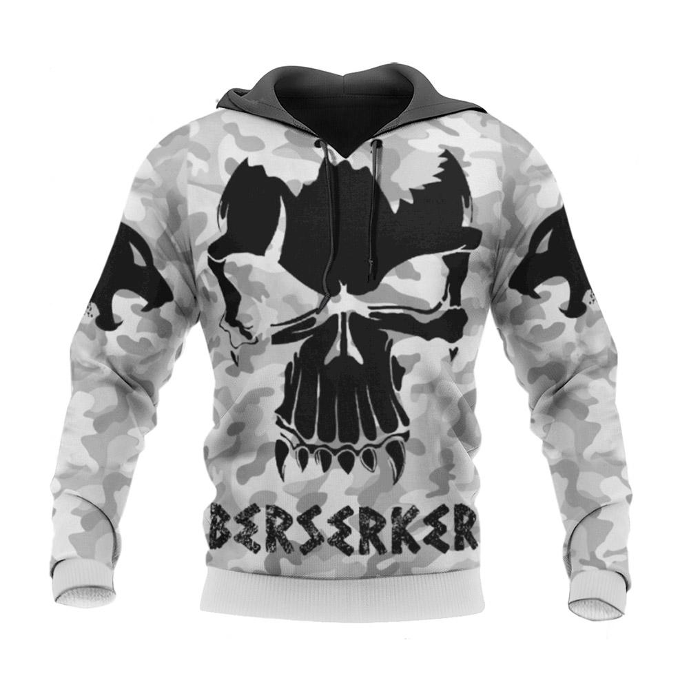 Berserker Skull Camouflage Background 3D All Over Printed