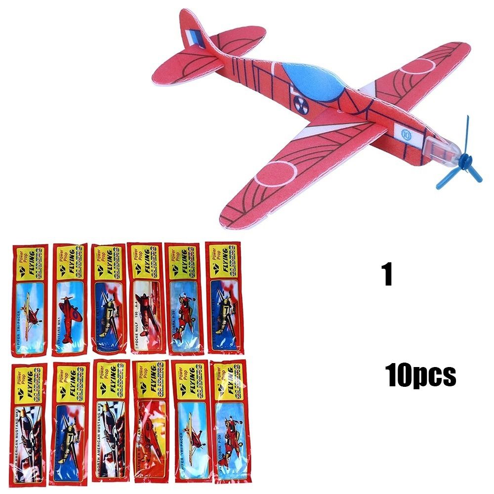 10PCS Flying Glider Planes DIY Aeroplane Kids DIY Toys Children Gifts Model 3D Prop Educational Aircraft Fighter Airplane Model alx