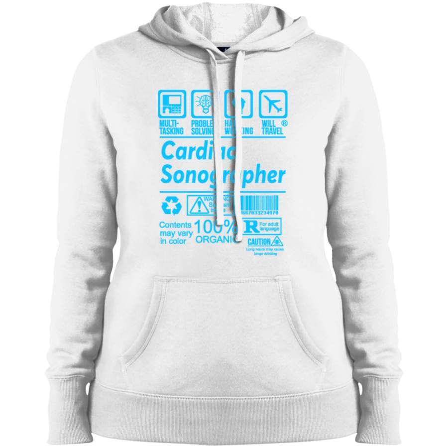 AGR CARDIAC SONOGRAPHER SOLVE PROBLEMS DESIGN Ladies’ Pullover Hooded Sweatshirt