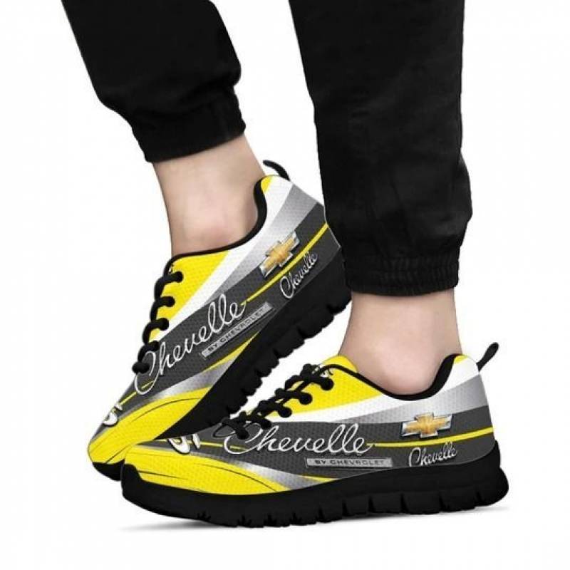 3D Printed Chevrolet Chevelle NTA Sneakers For Men & Women Ver 2 (Yellow)