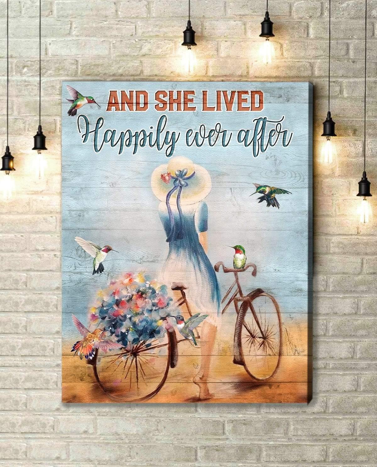 And They Lived Happily Ever After – Gift For Home Decor, Best Gift Idea, Gift For Family – Canvas Prints, Matte Canvas