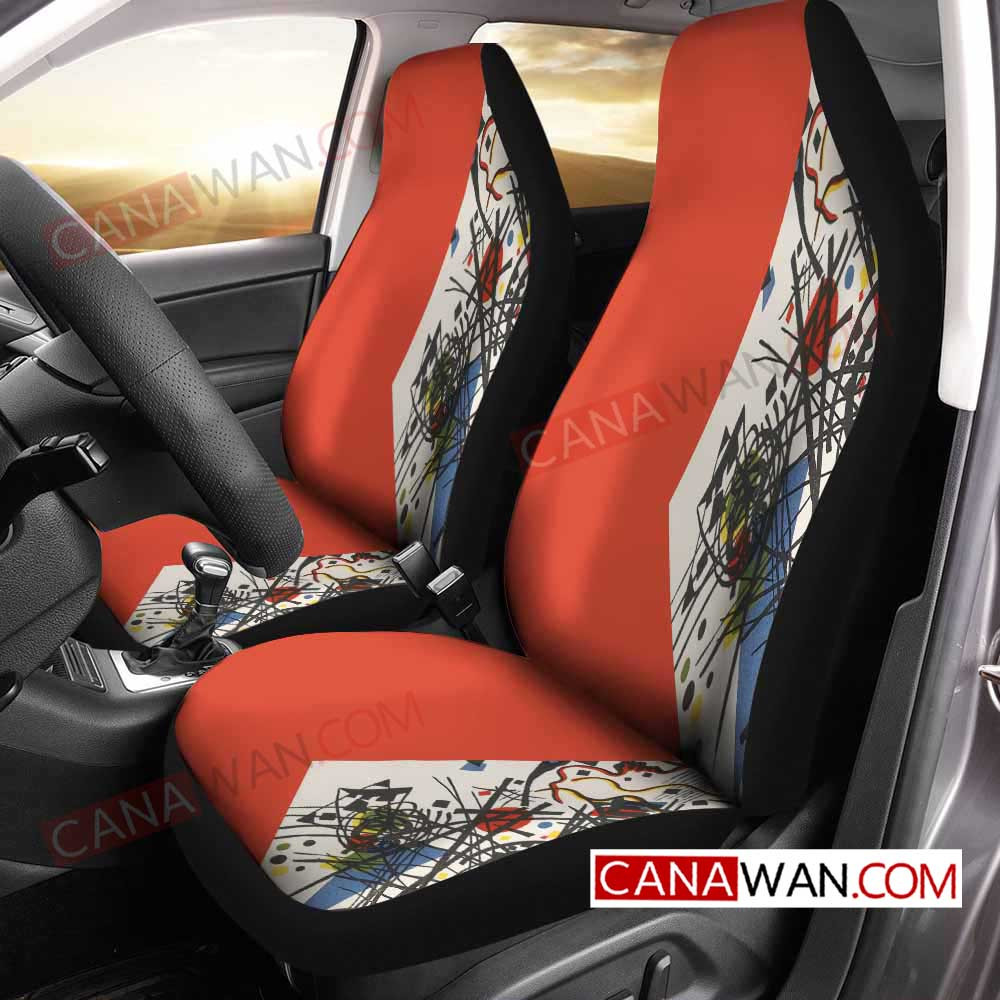 Western Conference Art Art Style2 3D Customized Personalized Car Seat Cover