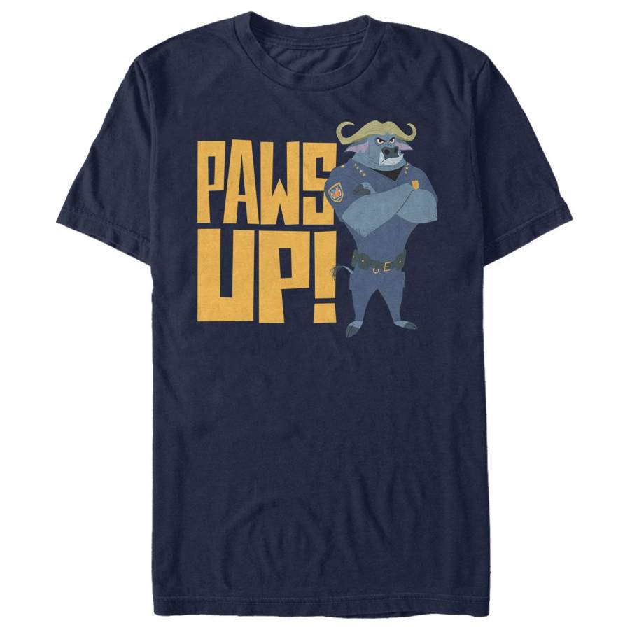 Zootopia Men’s Chief Bogo Paws Up  T Shirt