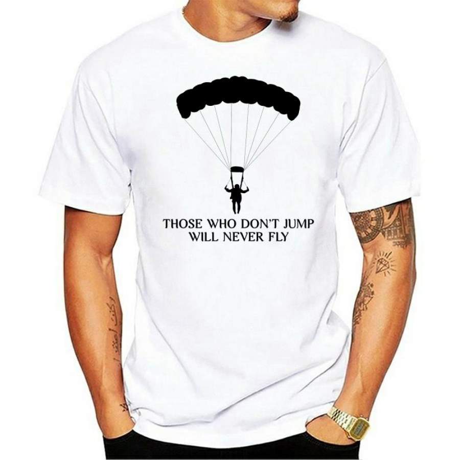 Tops Summer Cool Funny Skydiving T Shirt Summer Tee Men Shirt