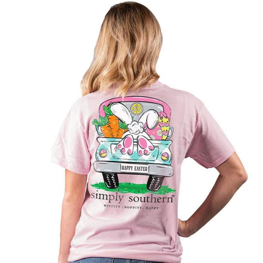 Simply Southern Preppy Happy Easter Bunny T-Shirt