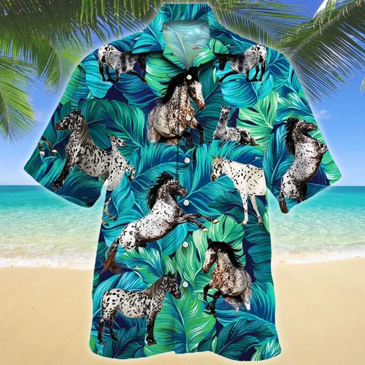 Appaloosa Horse Lovers Summer Beach Palm Tree Hawaii Shirt Family Ha37529