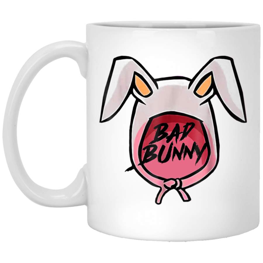 Rabbit Bad Bunny Mugs 11 oz. White Mug