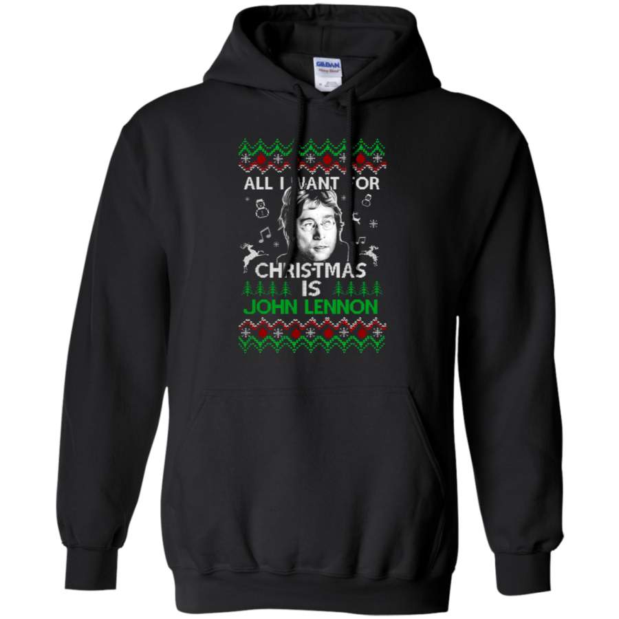 AGR All I Want For Christmas Is John Lennon Hoodie