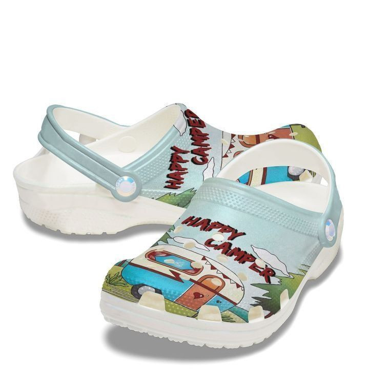 Camping Happy Camper Classic Clogs Shoes 2