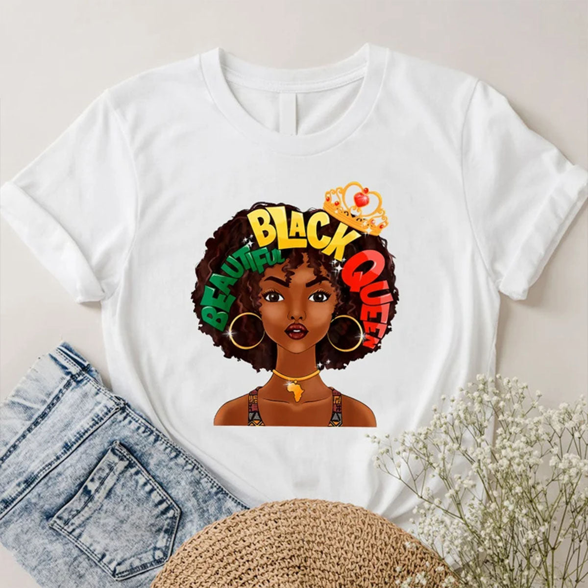 Beautiful Black Queen Ni2806046Yr T-Shirt