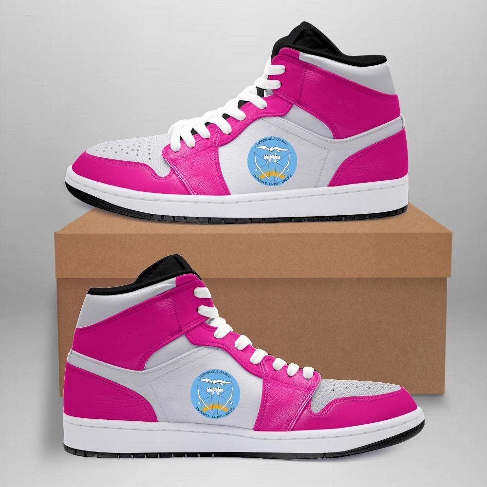 Mali High Top Sneakers Shoes Mid Hyper Pink White (Women’s/Men’s) A7