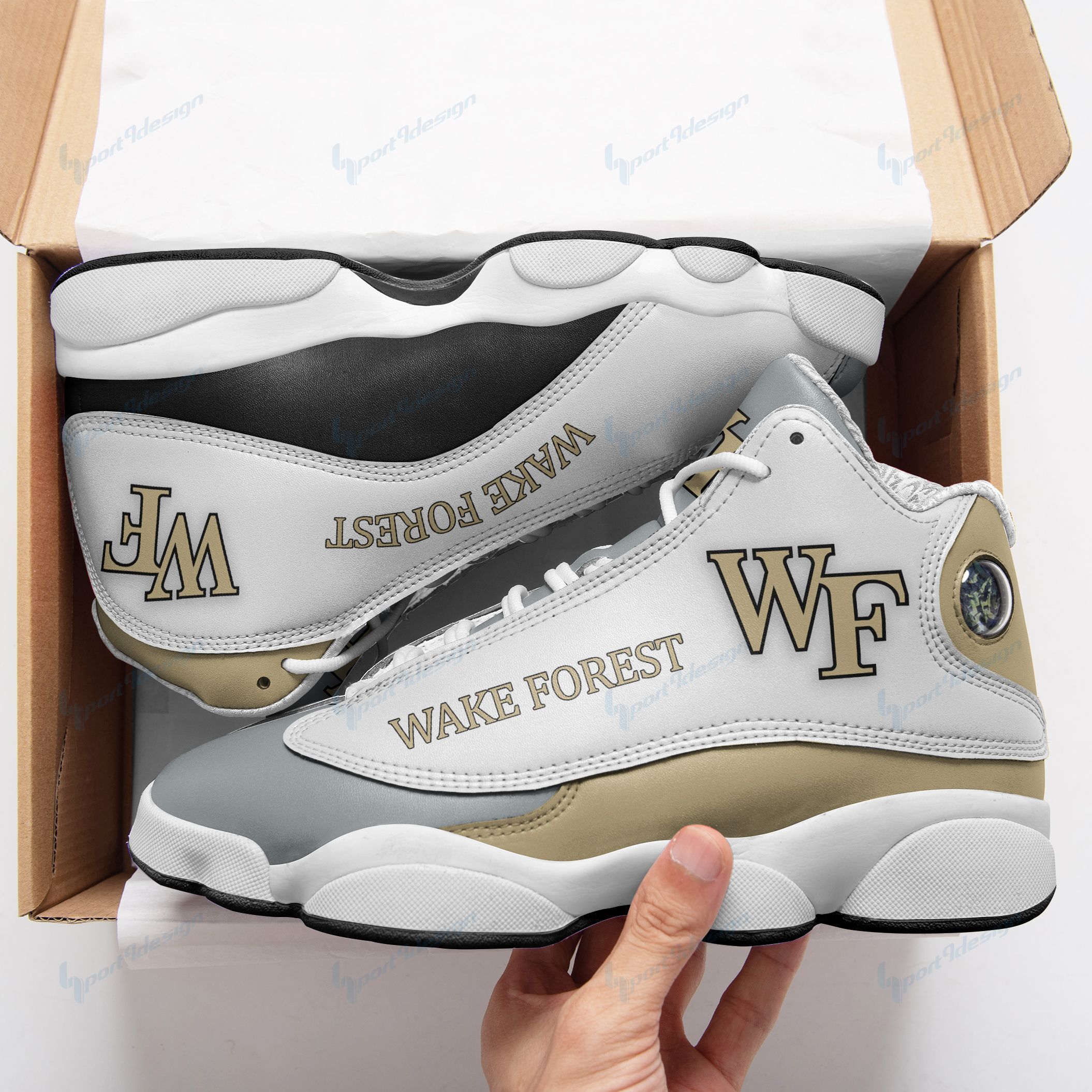 Wake Forest Demon Deacons AJD13 Sneakers 891