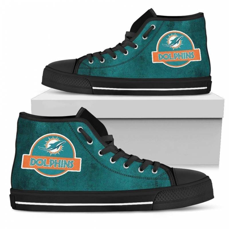 Jurassic Park Miami Dolphins High Top Shoes #407