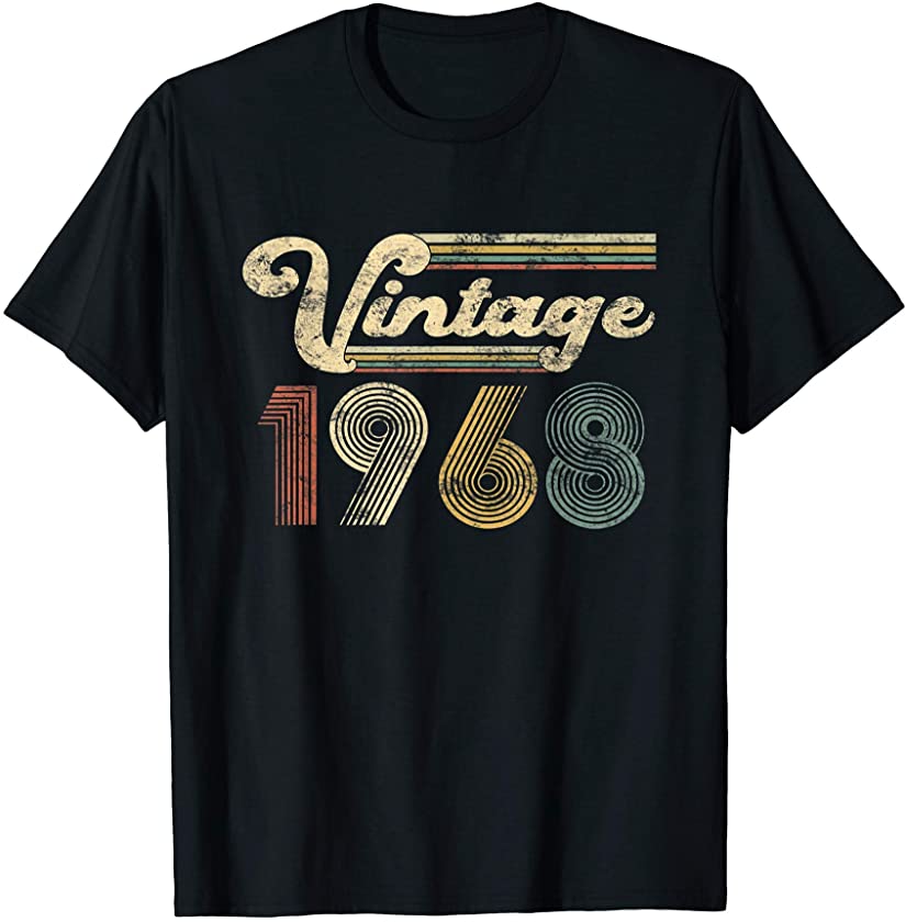 53 Years Old – Vintage Best Of 1968 53rd Birthday Gifts T-Shirt