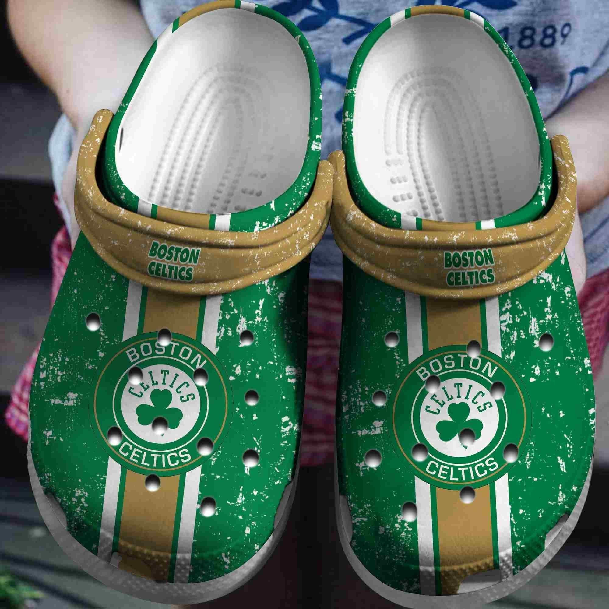 Boston Celtics Basketball Club Crocss Shoes Crocband Clogs Comfortable For Men Women