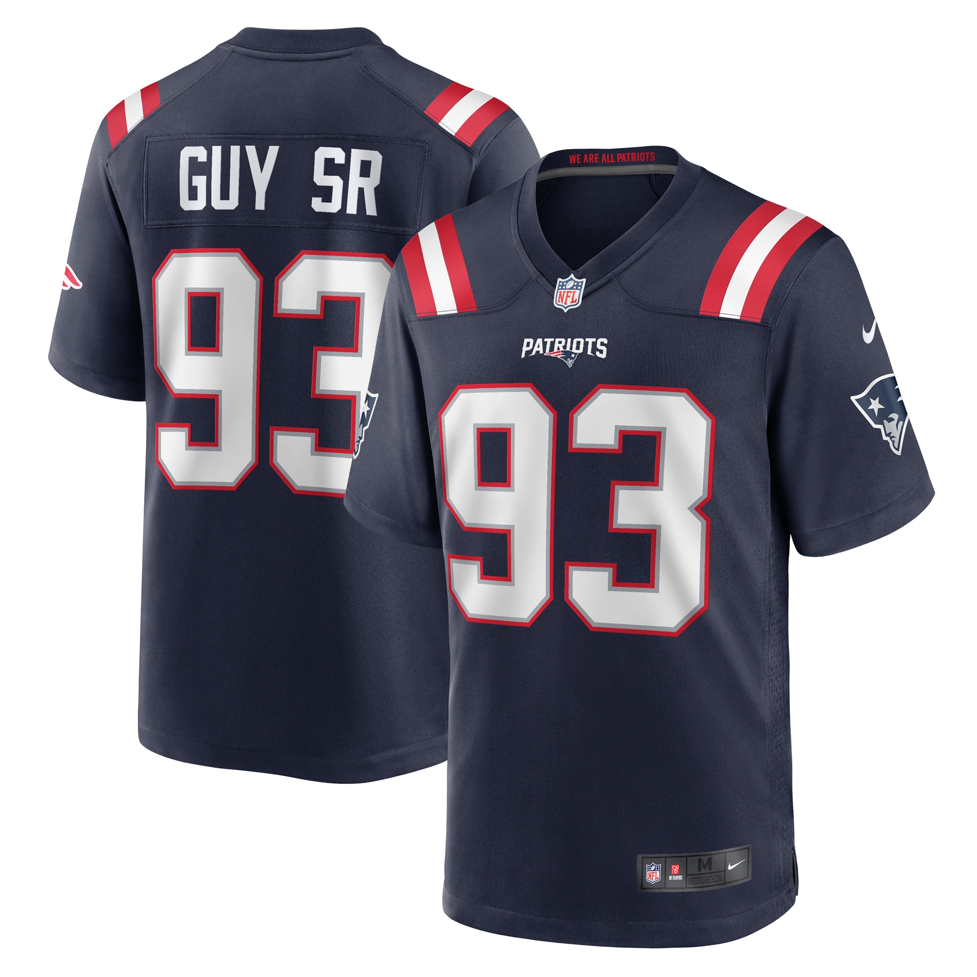 Lawrence Guy New England Patriots Team Game Jersey – Navy