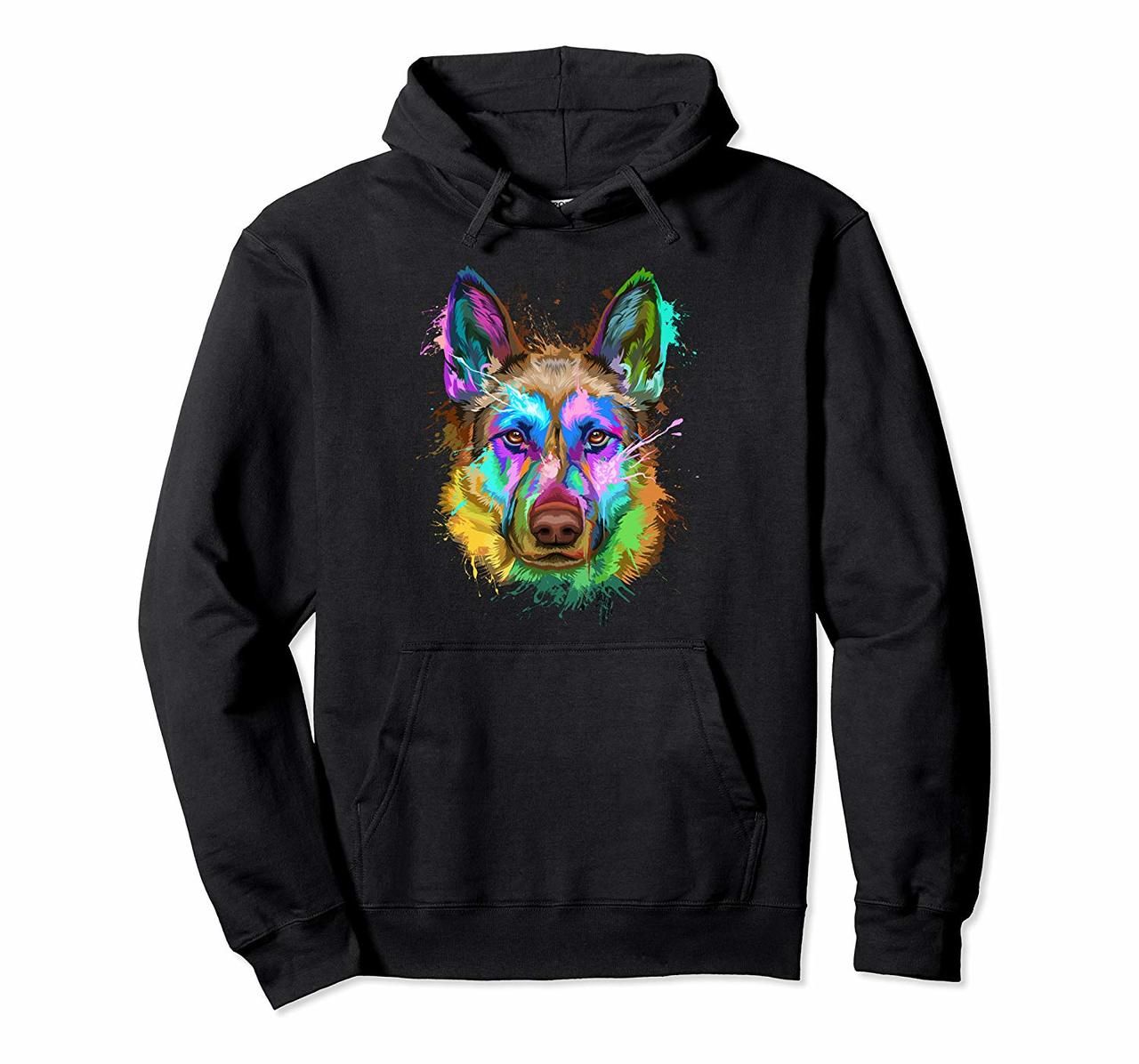 Vintage Sunset Trendy Animal Silhouette Boxer Dog Hoodie