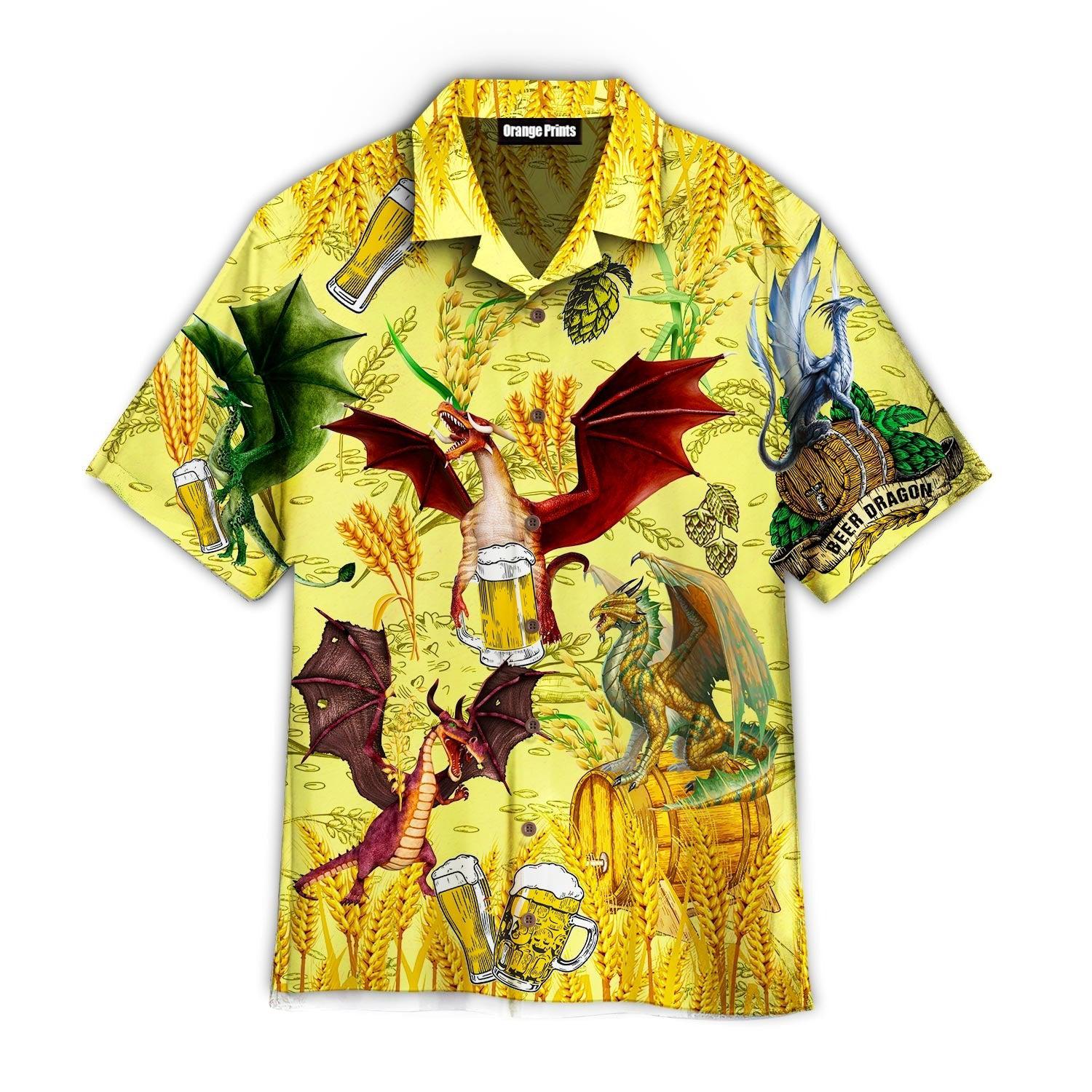 Dragons Drinking Beer Aloha Hawaii Shirts For Men Women Ha16194