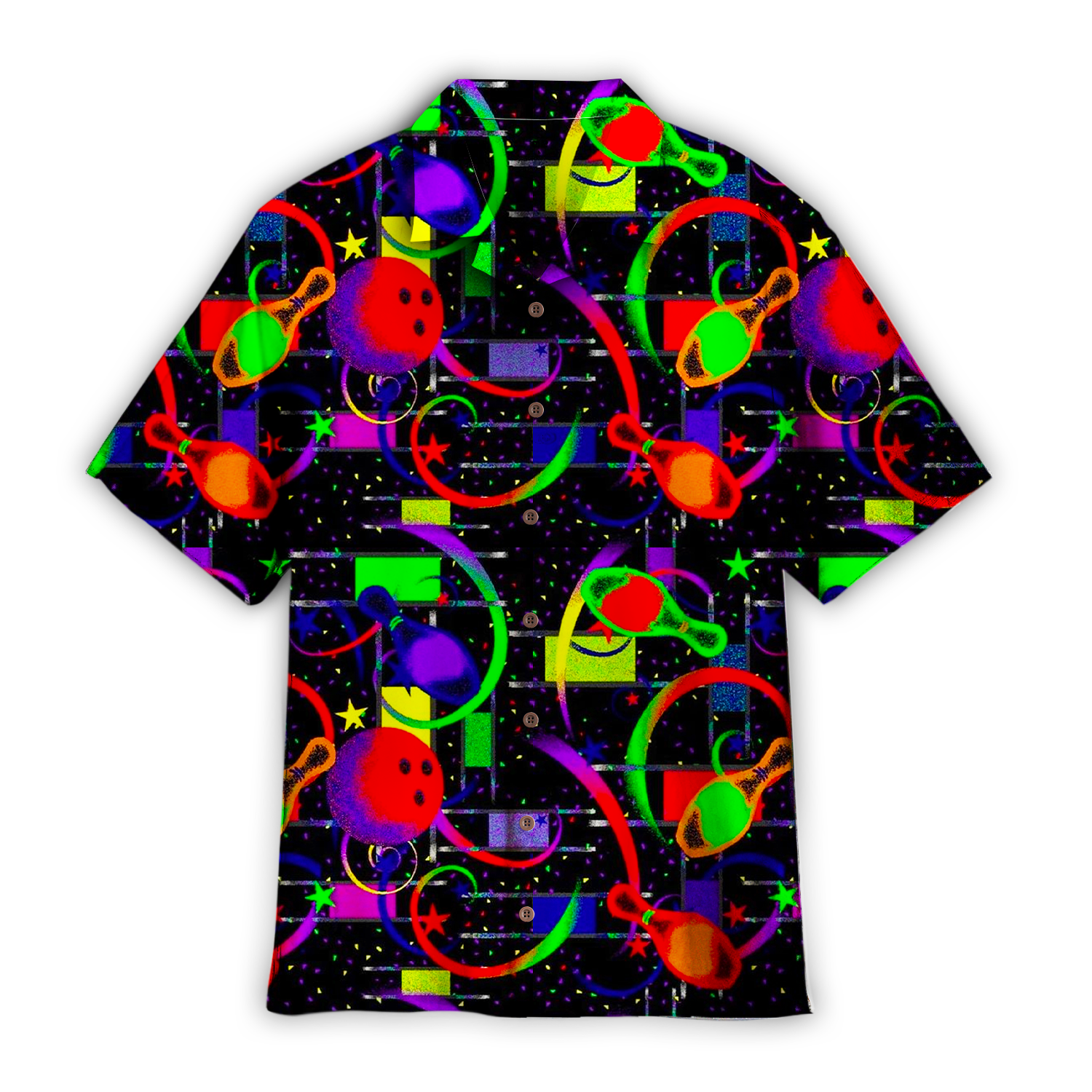 Awesome Bowling In Space Colorful Light Hawaii Shirt For Men And Women Ha67872