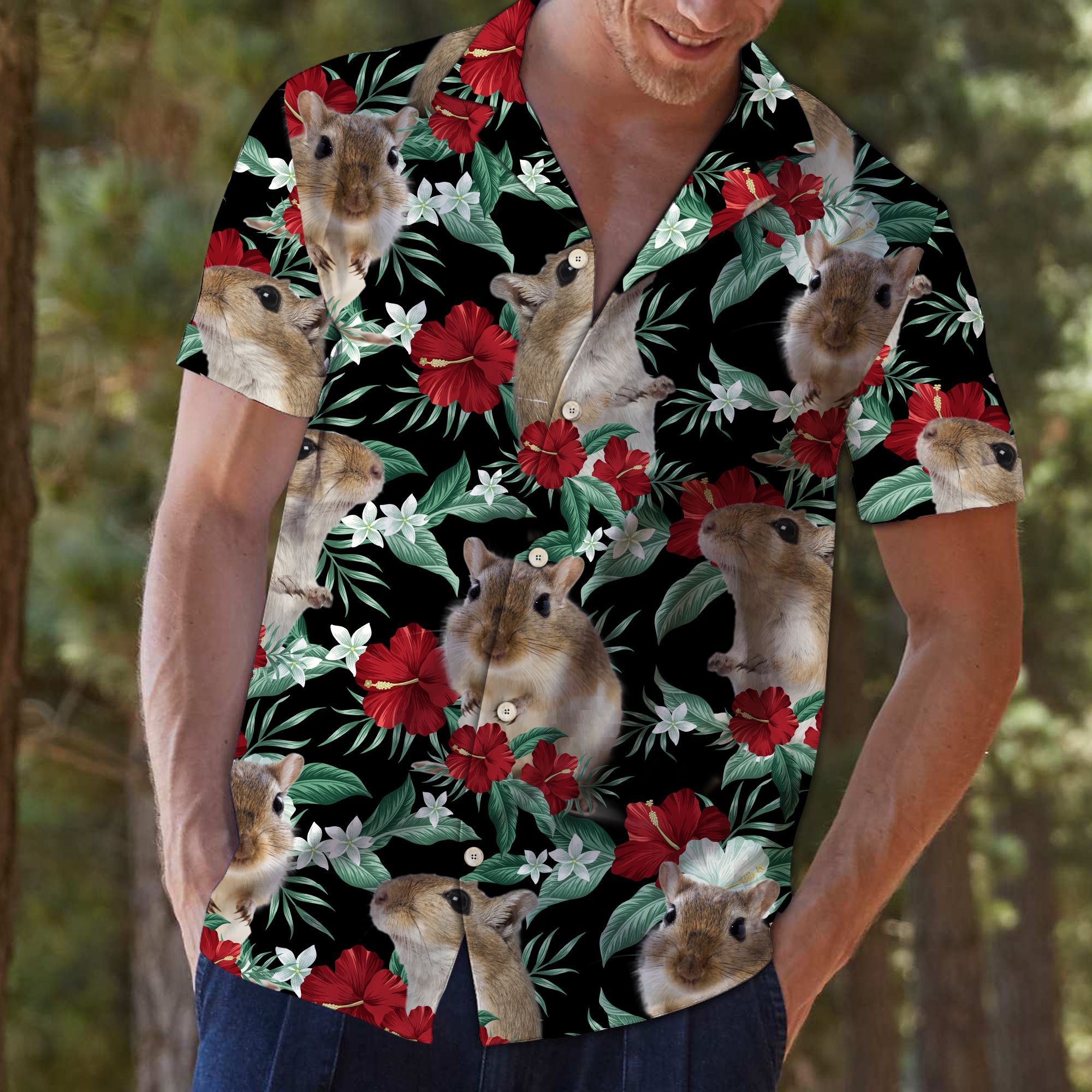 Gerbils Vintage Flower Hawaii Shirt For Hawaii Aloha Ha67118