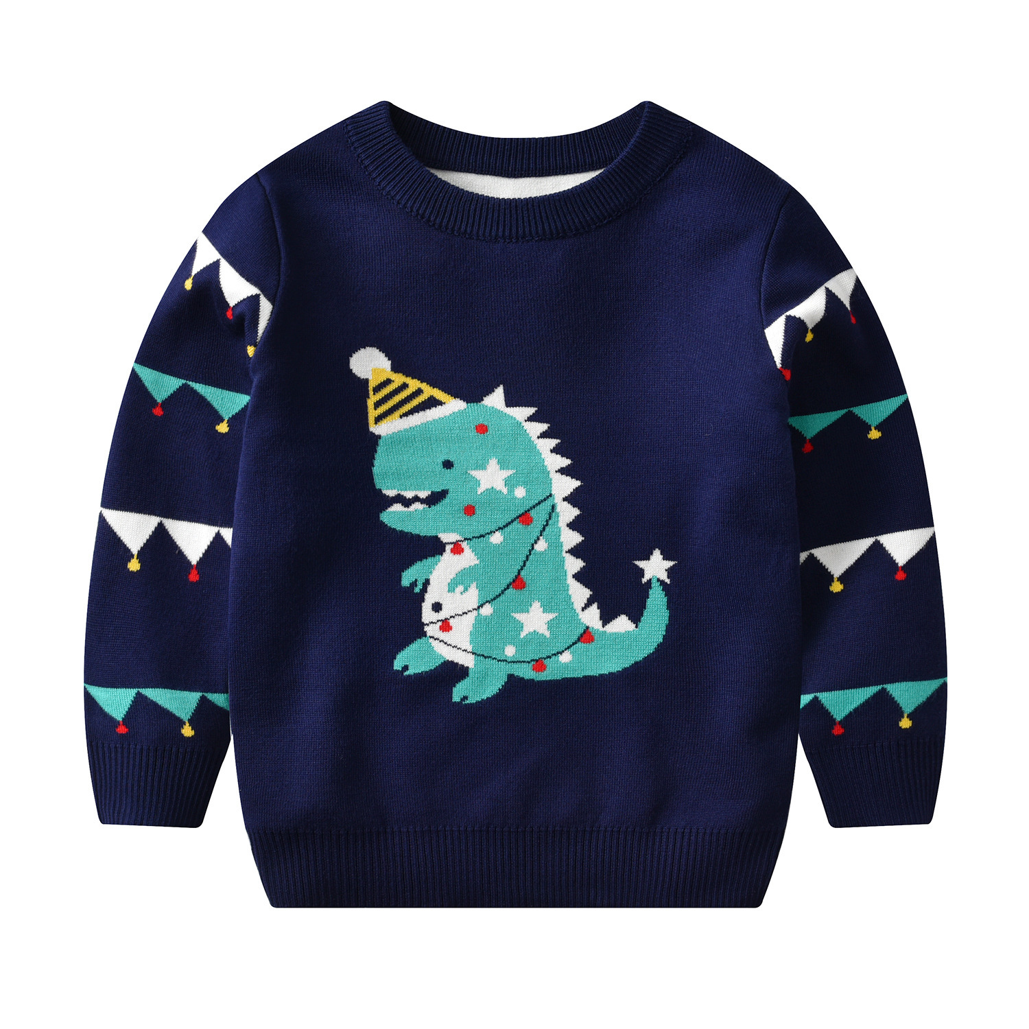 Winter New Baby Boys Girls Clothes Kids Sweater Christmas Clothes Autumn Toddler Knit Sweater Knitwear Long Sleeve Pullover Tops alx