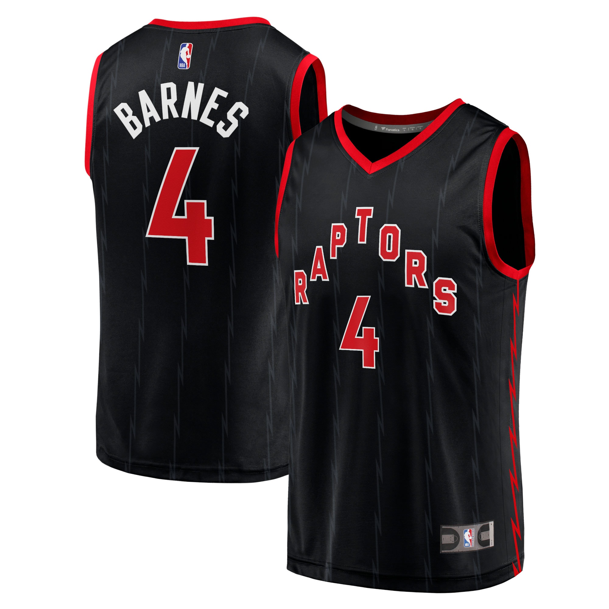 Scottie Barnes Toronto Raptors Branded Youth Fast Break Player Jersey – Statement Edition – Black