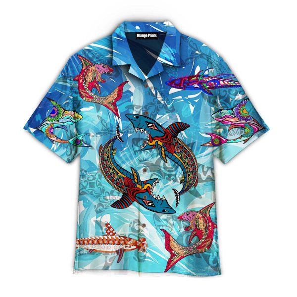 Fantastic Shark Maori Hawaii Shirt For Men Women Ha23234