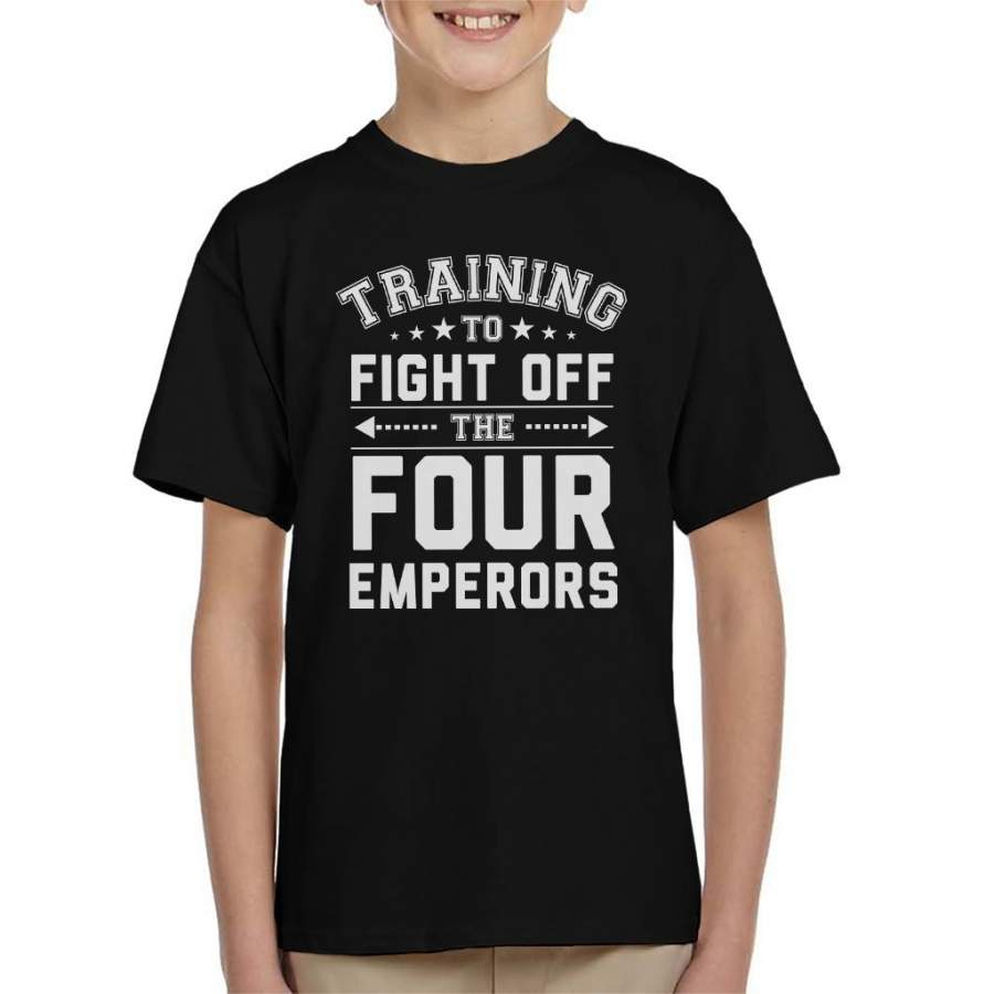 Training To Fight The Four Emperors One Piece Kid’s T-shirt