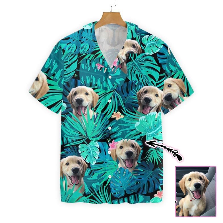 Tropical Dog Custom Photo Hawaii Shirt For Men Women Adult Ha17154