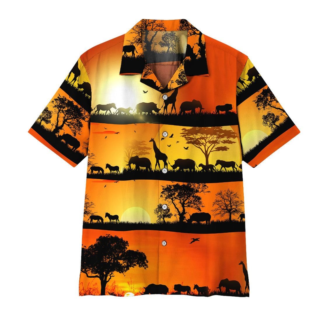 Alohazing Wild Animals In Sunset Hawaii Shirt