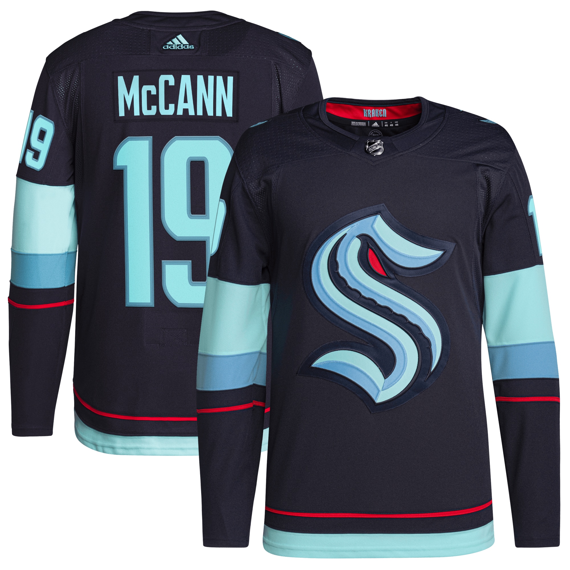 Jared McCann Seattle Kraken Home Authentic Primegreen Player Jersey – Deep Sea Blue