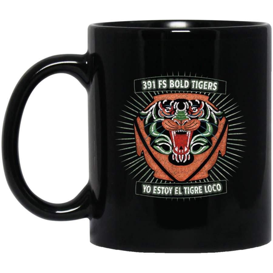 Air Force 391 F15E Bold Tigers Legacy Patch Mug Gift