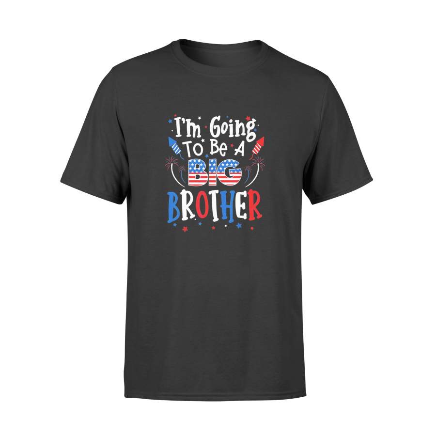 Big Brother Cute 4th of July Pregnancy announcement Gift T-Shirt – Standard T-shirt